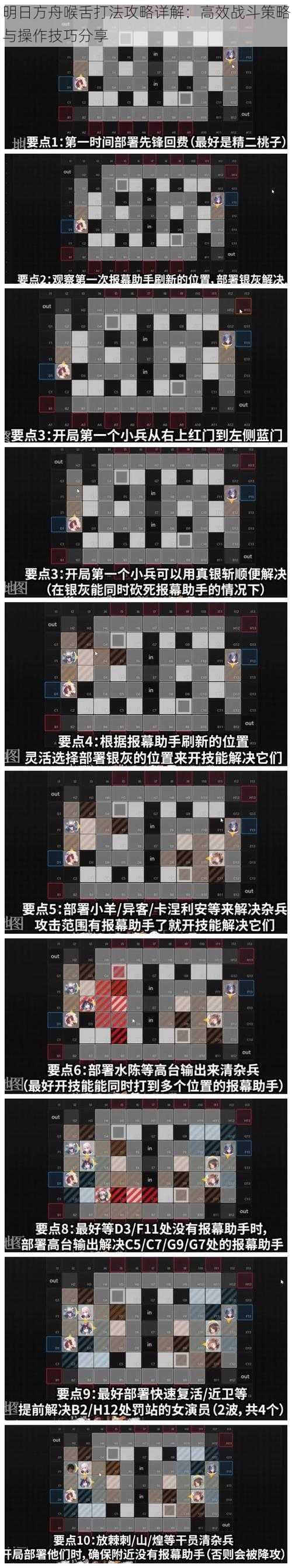 明日方舟喉舌打法攻略详解:高效战斗策略与操作技巧分享