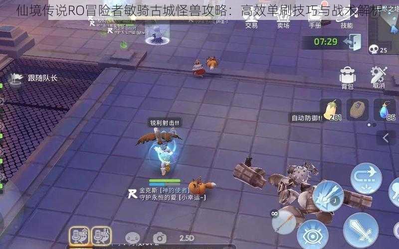 仙境传说RO冒险者敏骑古城怪兽攻略:高效单刷技巧与战术解析